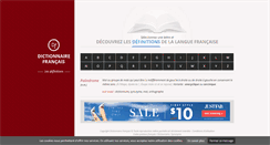 Desktop Screenshot of dictionnaire-francais.com